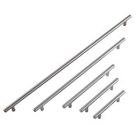 Europe Simple Stainless Steel Hardware T Bar Furniture Handle For Kitchen Cabinet Drawer